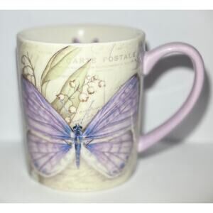 Lavender butterfly mug by￼Lang